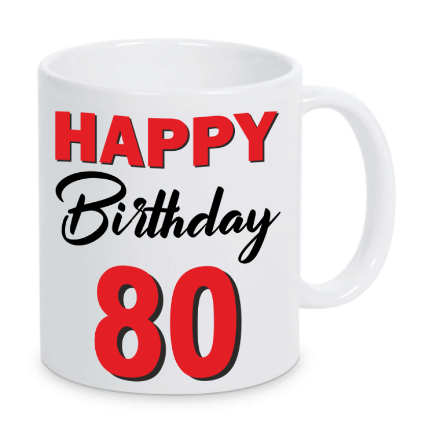 Geburtstag Happy Birthday 80